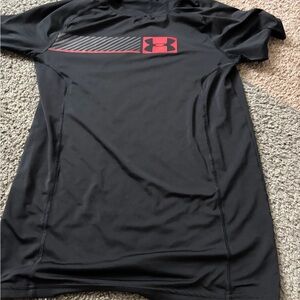 Under Armour Black Shirt with Red Logo